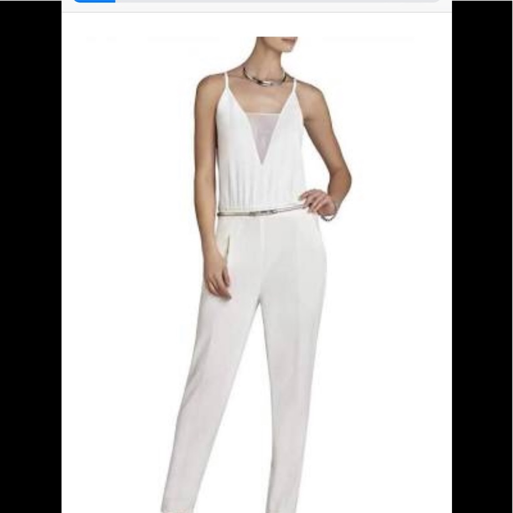 BCBGMAXAZRIA Off White jump suit